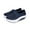 Dark Blue, variant on Hvyesh Womens Walking Tennis Shoes - Slip On Memory Foam Lightweight Casual Sneakers Fashion Sock Sneakers Sports Workout Gym Shoes for Running for Gym Travel Work