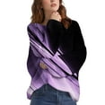 thumbnail image 2 of Chandail Décontracté Grande Taille pour Femmes, Tricot à Manches Longues Col Rond, Blouse Chaude d'Hiver, 2 of 4