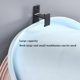 thumbnail image 5 of Gancho para toalla doble para bata, gancho para lavabo, autoadhesivo resistente, resistente al agua y al óxido, para baño y cocina, 2 uds., 5 of 5