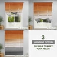 thumbnail image 3 of Tie Up Curtains for Windows Orange Wood Grain Valance Adjustable Balloon Curtain Grey Gradient Wooden Tie Up Shades for Kitchen Living Room Bedroom Privacy Curtain Drape 34x45 Inch, 3 of 9