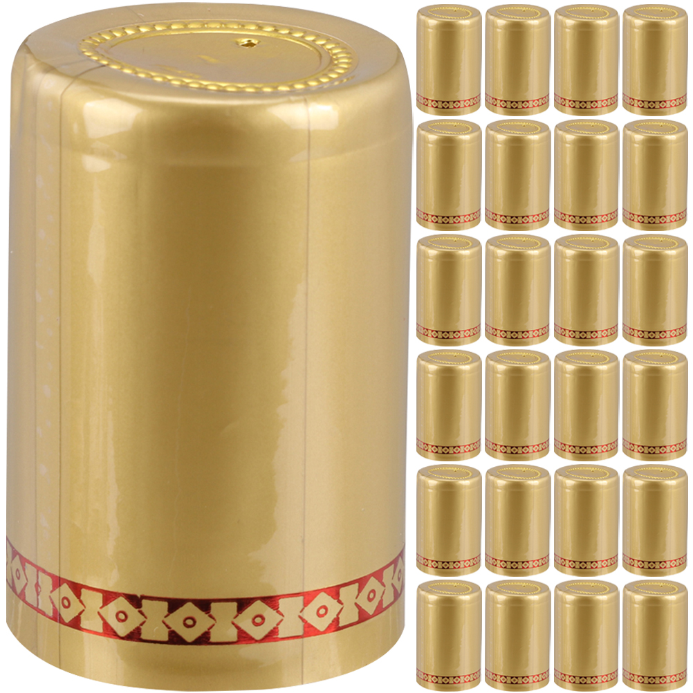 Bestonzon 50Pcs Wine Bottle Shrink Caps Wine Heat Shrink Films Wine Bottle Sealing Wraps