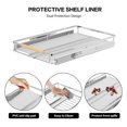 Expandable Pull Out Drawer, Slide Out Shelves Heavy Duty Metal
