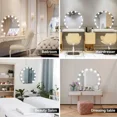 thumbnail image 6 of ELECWISH Vanity Mirror with Lights,Large Hollywood Mirror with Lights with 12 Bulbs, 3 Colors Modes & Adjustable Brightness, Makeup Mirrors Vanity Mirror 10x Spot Mirror, USB Charging Port, 6 of 8