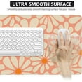 thumbnail image 6 of Extended Gaming Mouse Pad (35.4x15.7 in), Large Stable Rubber Base Mousepad with Stitched Edges, Keyboard Mouse Mat Desk Pad for Work, Game, Office, Home (A-Orange Floral, Extended), 6 of 7