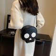 thumbnail image 2 of Small Crossbody Purses for Women Soft Leather Shoulder Bags Halloween Skull Bag Satchel Handbags with Adjustable Strap, 2 of 9