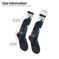 thumbnail image 2 of Naloa Cosmic Cat In Window Knee Socks, High Socks Long Stretchy Sock Women Knee High Stocking, Long Socks for Women, 2 of 6