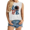 thumbnail image 1 of SMihono Hauts pour Femmes Débardeur Mode Femme Décontracté Col Rond Imprimé Lettre Manches Courtes T-Shirt Blouse Hauts Débardeurs pour Femmes Hauts d'Été pour Femmes, 1 of 3
