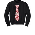 thumbnail image 1 of Tstars Boys Unisex Valentine's Day Cool Shirts for Kids Love Red Hearts Tie Love Gift for Valentine's Day Outfit Cute Gift Idea for Boy Toddler Kids Sweatshirts, 1 of 6
