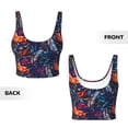 thumbnail image 5 of Lsque Tropical Flower Printed Women'S Sports Bra, Compression, Moisture Wicking, High-Impact Sports Bra For Women,Supportive sports bra-, 5 of 9
