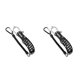 thumbnail image 1 of Advancent Agarre de pescado de acero inoxidable Soporte de pinza de labio de pescado portátil Alicates de señuelo Controlador de mano Accesorio Negro 2Conjunto, 1 of 1