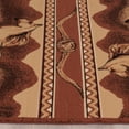 thumbnail image 4 of Brown Bear Wildlife Nature Paw Prints Fishing Rod Area Rug (3' 9" x 5' 1"), 4 of 6