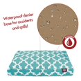 thumbnail image 4 of Majestic Pet | Trellis Shredded Memory Foam Rectangle Pet Bed For Dogs, Removable Cover, Teal, Large, 4 of 5