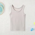 thumbnail image 2 of Gyujnb Ribbed Knit Sleeveless Tank Top, Lightweight Breathable Layering Vest for Summer Daily Wear (Big Girls),3-4 Years, 2 of 6