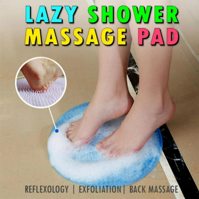 Silicone Rub Back Brush Bathroom Non-slip Wash Foot Pad Massage Shower -  Gadget Through