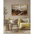 thumbnail image 2 of Drsoum Landscape 24x36in Natural Framed Canvas Wall Art Vintage Classical Seaside Path Wilderness Prints Modern Hallway Bathroom Office Decor, 2 of 5