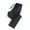Black, variant on Women's Straight-Leg Sweatpants High Waist Drawstring With Pockets Sport Pants Solid Color Minimalist Athletic Bottoms