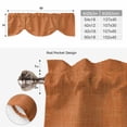 thumbnail image 6 of Burnt Orange Burlap Texture Tie Up Valance Curtains for Windows, Kitchen Curtains Window Treatments, Farmhouse Vintage Orange Short Window Shades Valances for Bedroom Bathroom Cafe 42"x18", 6 of 8