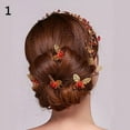 thumbnail image 4 of Besufy Hairpins 6 Pcs Butterfly U Shaped Hairpin Bride Headwear Wedding Party Hair Accessories, 4 of 6
