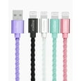 thumbnail image 5 of Liquipel Powertek iPad & iPhone Charger Cable, Fast Charging 6ft MFI Certified Lightning to USB Cord, Twizzler Pink, 5 of 7