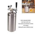 thumbnail image 4 of 3.6L Stainless Steel Keg, Craft Beer Dispenser System High Performance  For Homebrewing, 4 of 8