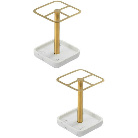 Set of 2 Electric Toothbrush Holder Bathroom Stand Toothbrushes Reusable Holders Metal