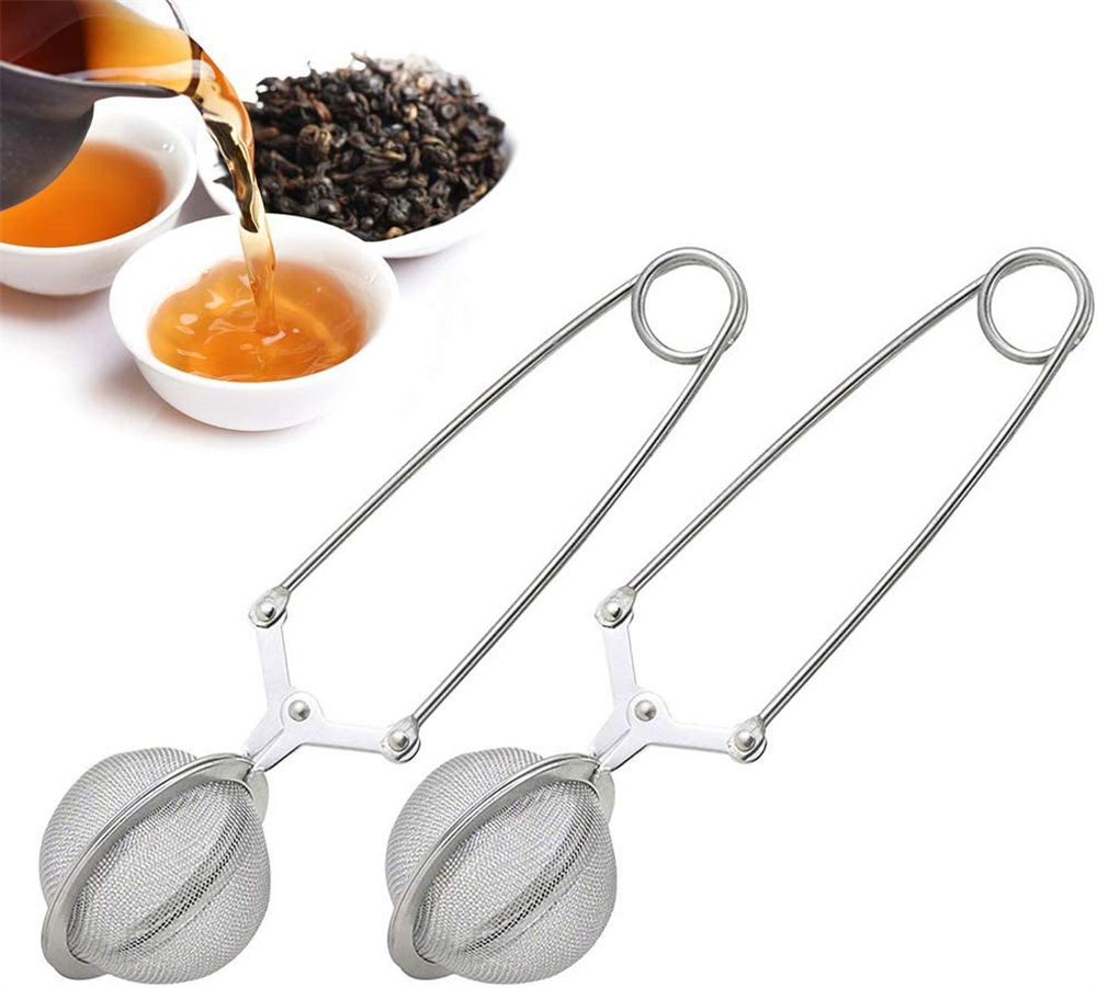 NOGIS 2 Pcs Stainless Steel Tea Filters Perfect Pincer Tea Ball Tea
