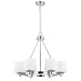 thumbnail image 2 of CHLOE Solbi 6 Light Oil Rubbed Bronze Large Chandelier Ceiling Fixture 24" Wide, 2 of 5