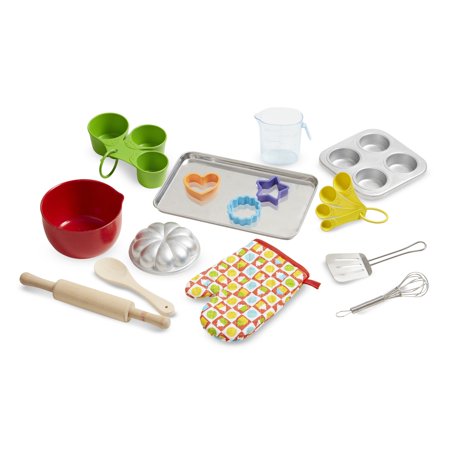 - Melissa & Doug Baking Play Set (20 pcs) - Play Kitchen Accessories