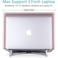thumbnail image 2 of Support d'Ordinateur Portable Portable, Support d'Ordinateur Portable Réglable pour MacBook Pro, Bureau en Aluminium Pliable Compact Universel pour 12 13 15 17 Pouces, 2 of 5
