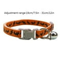 thumbnail image 3 of Leatfisat Halloween Cat Collar Breakaway With Bell Pumpkin Collars For Cats, 3 of 3