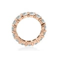 thumbnail image 2 of 5 1/2ct TW Round Natural Diamond Eternity Ring 14K Rose Gold Wedding Band, 2 of 4