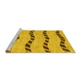 thumbnail image 2 of Ahgly Company Machine Washable Indoor Rectangle Abstract Yellow Modern Area Rugs, 2' x 5', 2 of 4