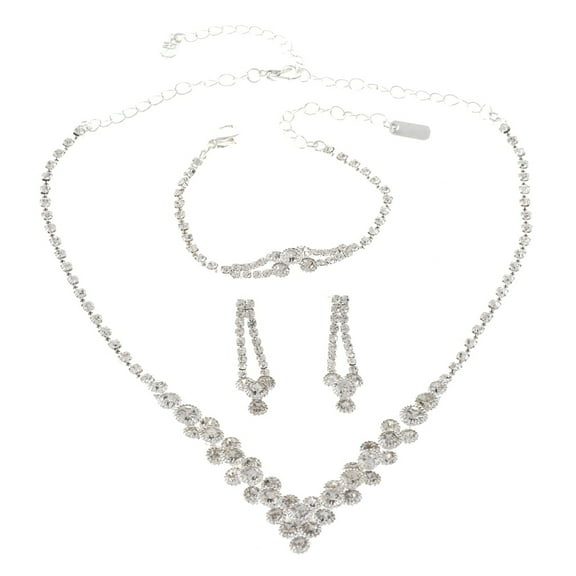 Rhinestone Necklace Set
