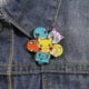 thumbnail image 4 of Pin esmaltado de Pokémon de Anime Jigglypuff Eevee Mewtwo, broche con insignia, ropa vaquera, bolsa, zapatos, Animal bonito, regalo de joyería para niños, juguete, 4 of 4