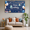 thumbnail image 5 of Yatrandify Decorative Design Happy Birthday Banner Cake Decoration Colorful Balloons Party Backdrop Event Banner for Birthday Party Indoor Decoration Photo Shoot, 5 of 7