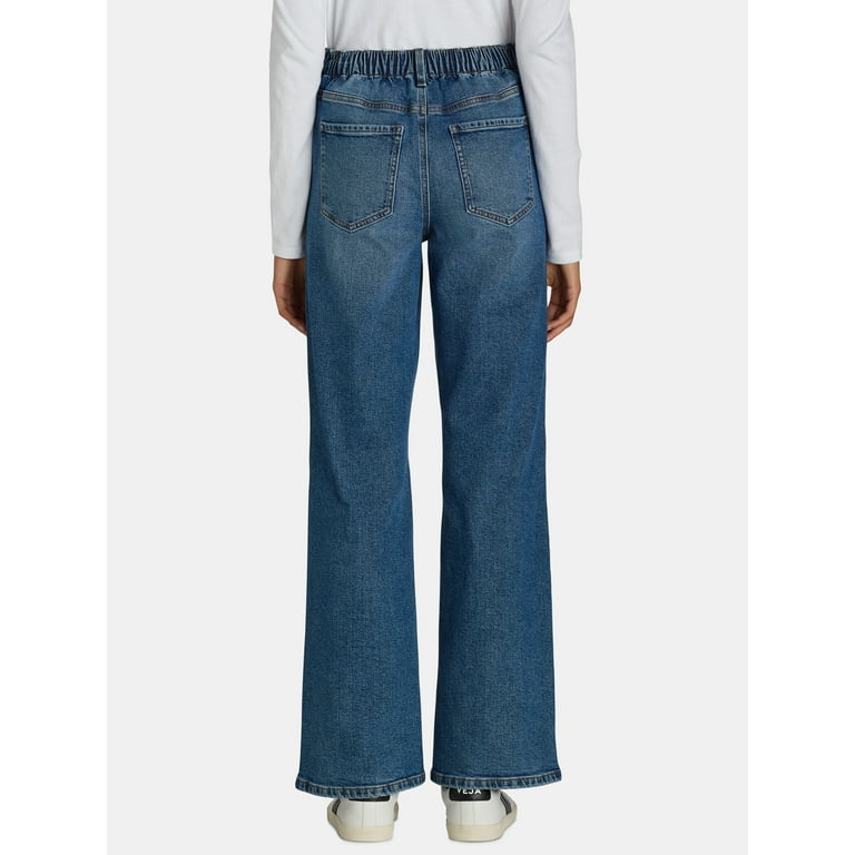 No Boundaries High Rise Baggy Wide Leg Jeans, 30'' Inseam