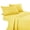 Yellow, variant on 4-Piece Set Bed Sheets, Bedding with Fitted Sheet, Flat Sheet & Pillowcases