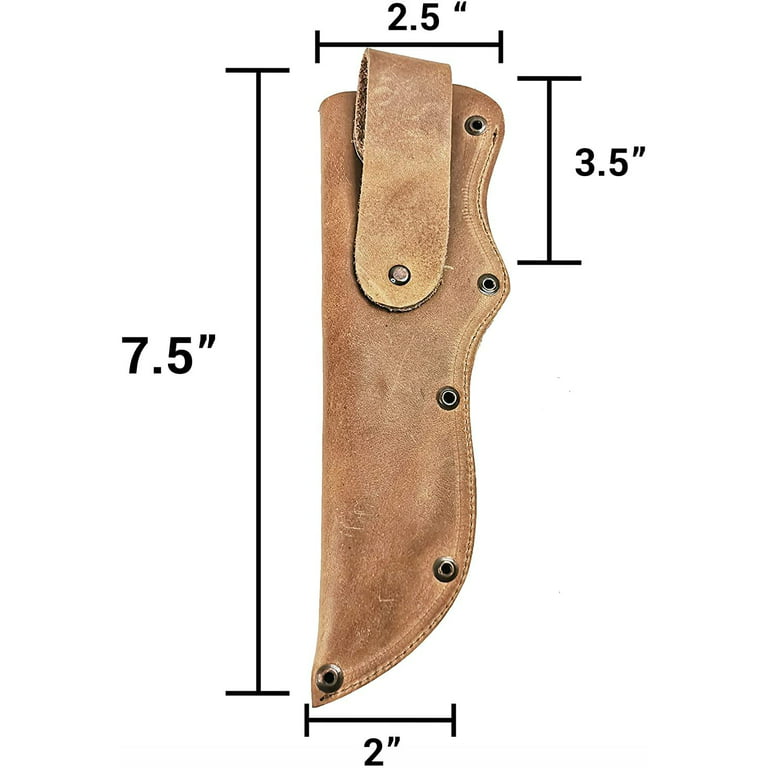 ELW Full Grain Leather Mora Knife Sheath with Belt Loop - Protect Fixed Blade  Knives for Outdoor Hunting, Bushcraft Camping, Hiking, BBQ, & Outdoor  Activities Yellow Brown 