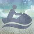 thumbnail image 2 of LightBoxJournal 15x15 Black Ornate Wood Framed with Double Matting Museum Art Print Titled - Signs_JetSki, 2 of 4