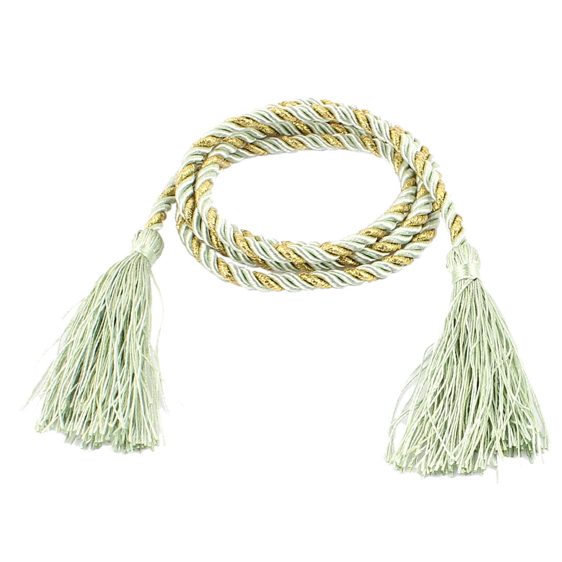 Window Curtain Tieback Tie Back Tassels Trim Rope Cord String 133cm Black