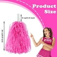 thumbnail image 2 of 15Pack Plastic PomPoms,Pink Portable Cheerleading PomPoms for Stage Performance,QZS Durable Sports Accessories for Part,Outdoor, 2 of 6