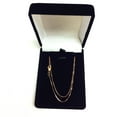 thumbnail image 4 of 14k Rose Solid Gold Mirror Box Chain Necklace, 0.6mm, 20", 4 of 5