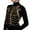 Gold, variant on Elegant Skeleton Skeletonize Theme Coat For Halloween Cosplay Gothic Outerwear For Party Events Top Unisex