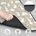 thumbnail image 3 of Sikiie Rabbit And Flower Car Foot Mat Set of 4 Pieces Basics Universal Fit Rubber Carpet Floor Mats For Car SUV Van & Truck, 26.8"L x 17.3"W (Front), 13"L x 17.3"W(Rear), 3 of 6