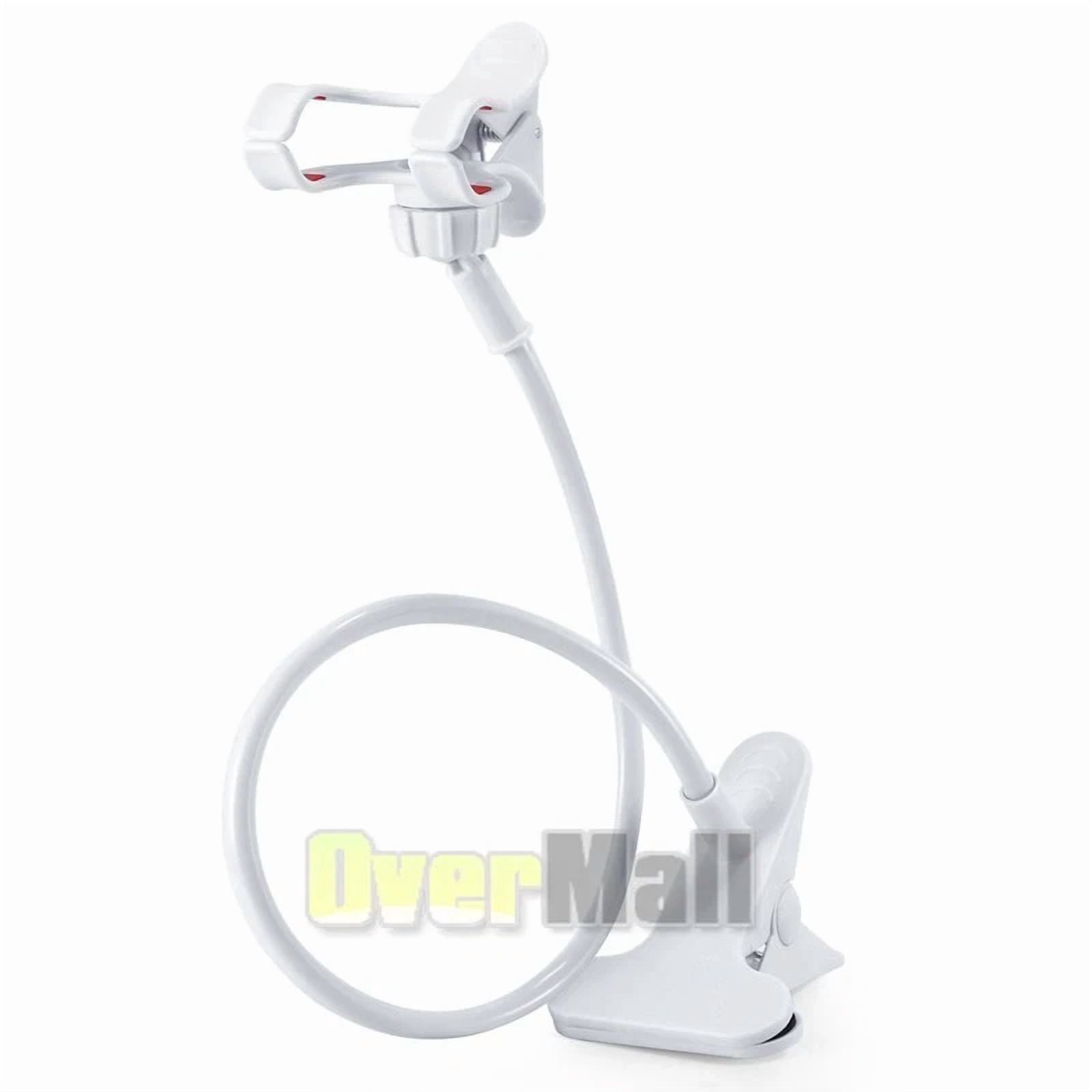 Universal Lazy Mobile Phone Gooseneck Stand Holder Flexible Bed Desk Table Clip