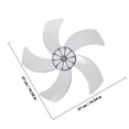 thumbnail image 2 of HAMPPLIES Pedestal Fan Parts Fan Blade Transparent Black 1Set, 2 of 8