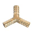 thumbnail image 1 of Accesorio de tubería de púas de latón, conector de latón de 2, 3 y 4 vías para mangueras de 4 mm, 5 mm, 6 mm, 8 mm, 10 mm, 12 mm, 16 mm y 19 mm, accesorios para tubos de agua de cobre tipo pagoda, 1 of 5