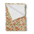 thumbnail image 2 of Poppy Flower Soft Flannel Fleece Blanket, Romantic Soulful Bouquet of Springs and Leaves Pattern in Pastel Colors Print, Cozy Plush for Indoor and Outdoor Use, 70" x 90", Multicolor, by Ambesonne, 2 of 5