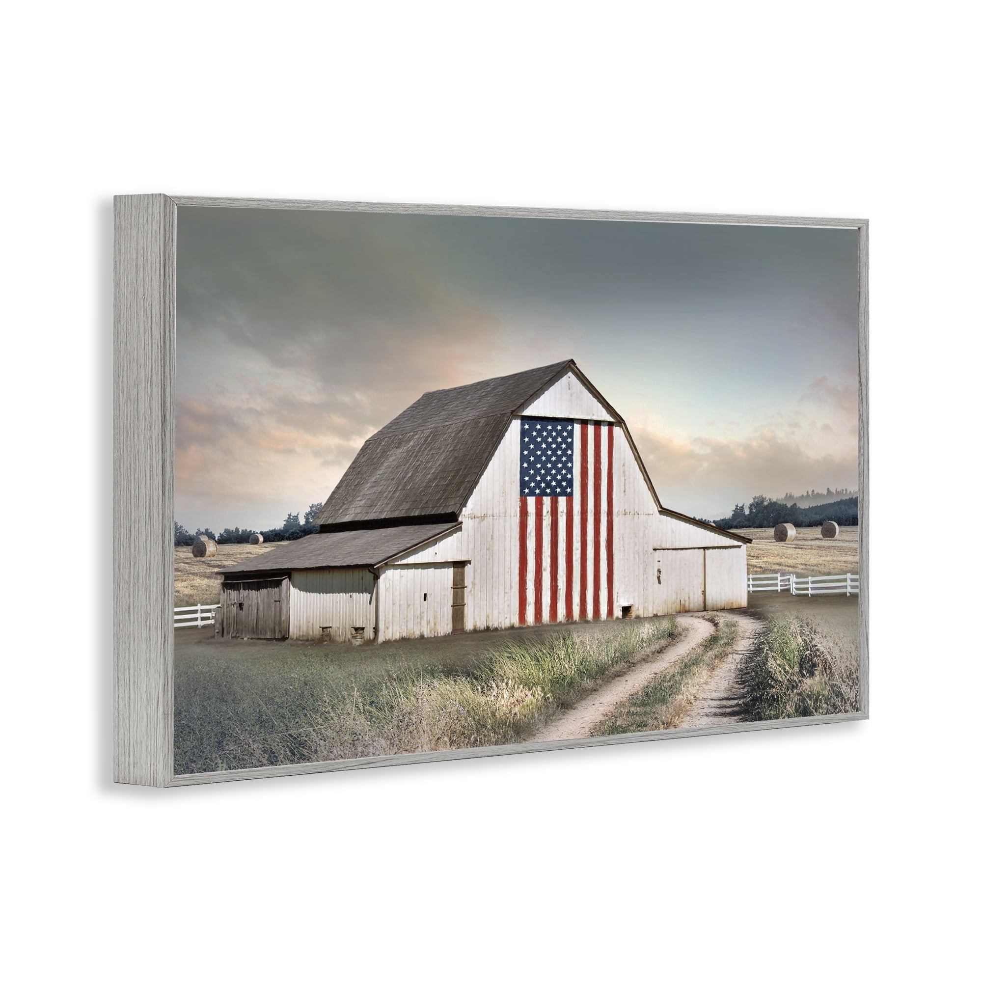 Stupell Industries Land That I Love Barn Gray Framed Giclee Art, design by CAD Designs