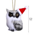 thumbnail image 2 of Xihbxyly Venta de Liquidación de Almacén Búho de Simulación Regalos de Navidad Regalos Decoración Del Árbol de Navidad Objetos Colgantes, 2 of 7